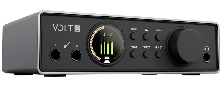 Universal Audio Volt 2 Gen2, laitteen yläpinta, kuva 2