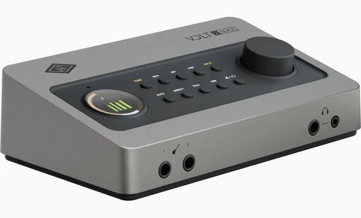 Universal Audio Volt 2 Max, kotelo sivusta kuvattuna, kuva 2