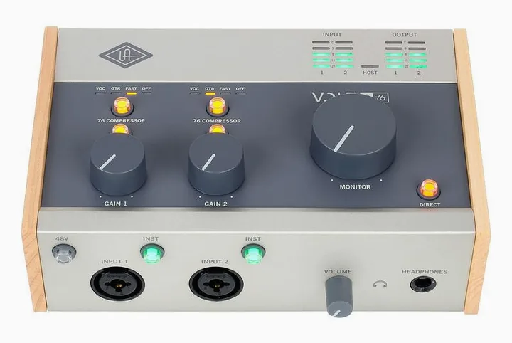 Universal Audio Volt 276 USB Recording Studio, laitteen yläpinta, kuva 2