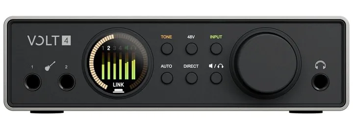 Universal Audio Volt 4 Gen2, tulot etupuolella, kuva 3