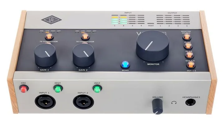Universal Audio Volt 476 USB Recording Studio, tulot etupuolella, kuva 2