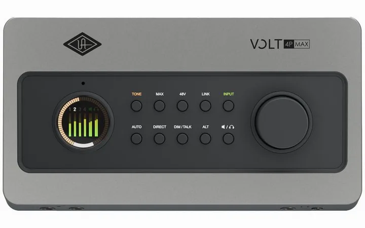 Universal Audio Volt 4P Max, kotelo sivusta kuvattuna, kuva 3