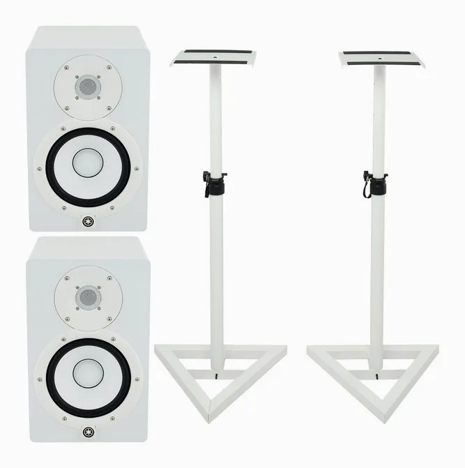 Yamaha HS 7 W Stand Set edestä kuvattuna