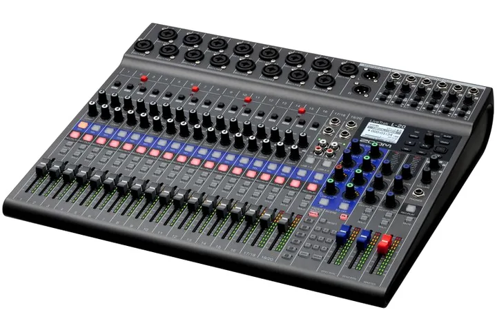 Zoom LiveTrak L-20 Mixercase Bundle, liitännät takana, kuva 2
